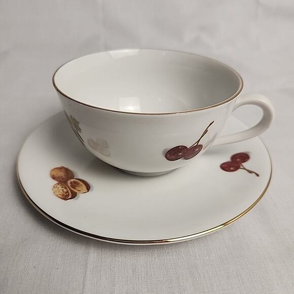 Vintage Seltmann Weiden Bavaria West Germany Granny Cottagecore Teacup Saucer - Picture 1 of 7